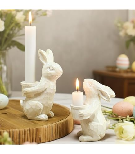 Amazon.com: Bunny with Flower Candleholder : Home & Kitchen